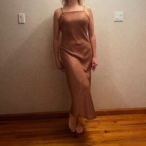 Jessica Simpson Textured Brown Dress